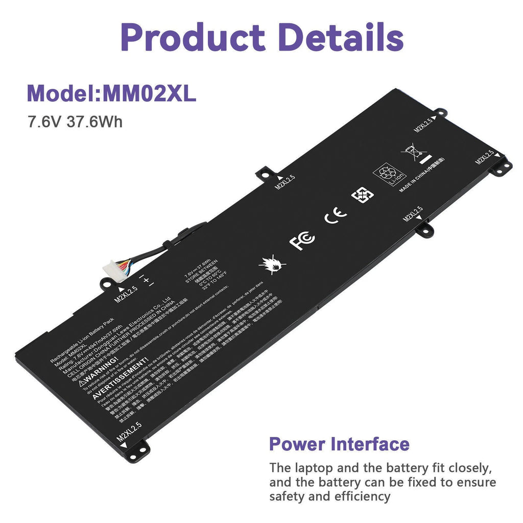 MM02XL Battery For HP Pavilion 13-AN HSTNN-DB8U HSTNN-IB8Q L27868-2D1 L28076-005