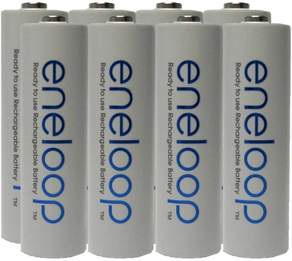 NEWEST VERSION Eneloop AA NiMH 2000mAh Batteries (MIN 1900) 8 Pack