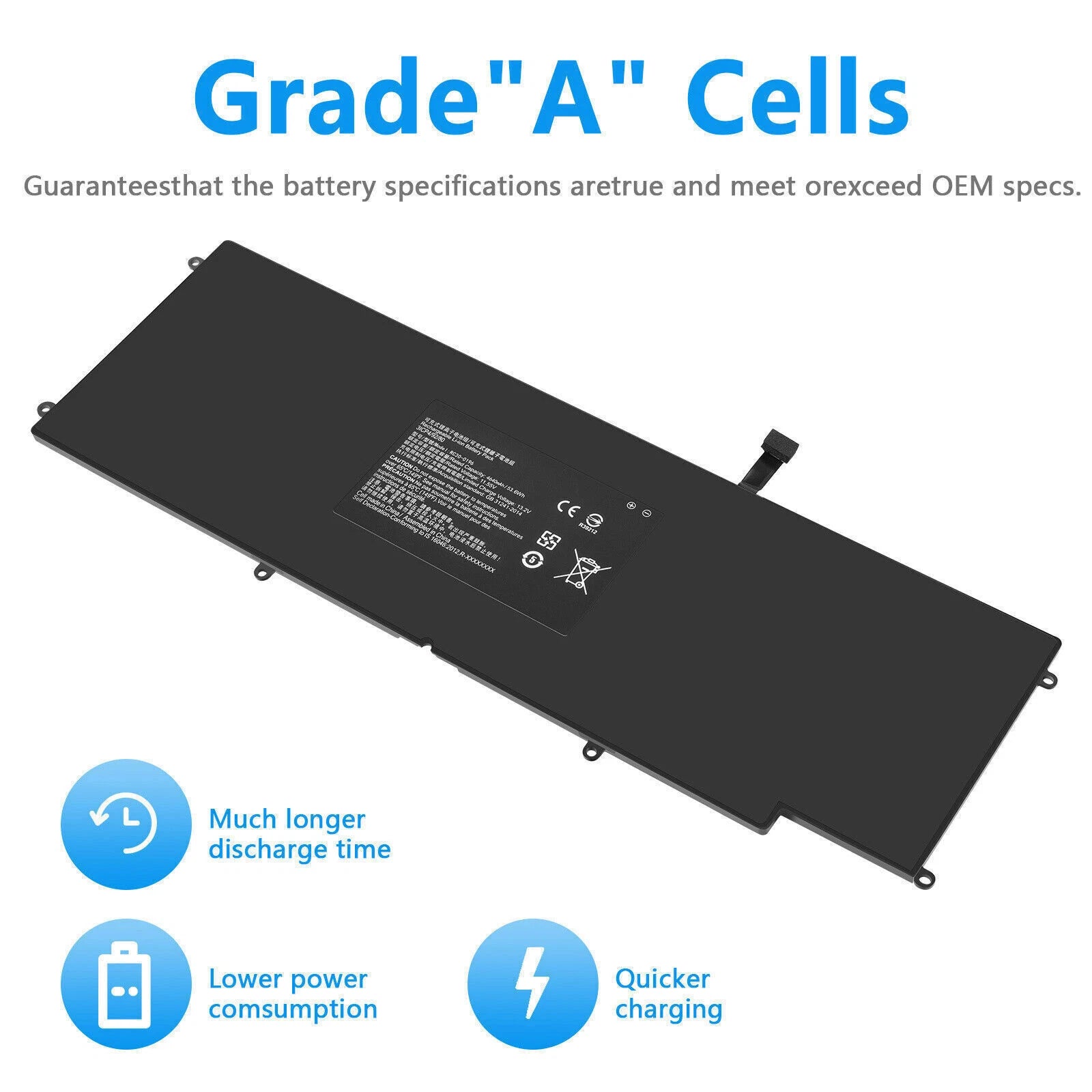 RC30-0196 Battery for Razer Blade Stealth 2016 v2 2017 i7-7500U/8550u RZ09-0239