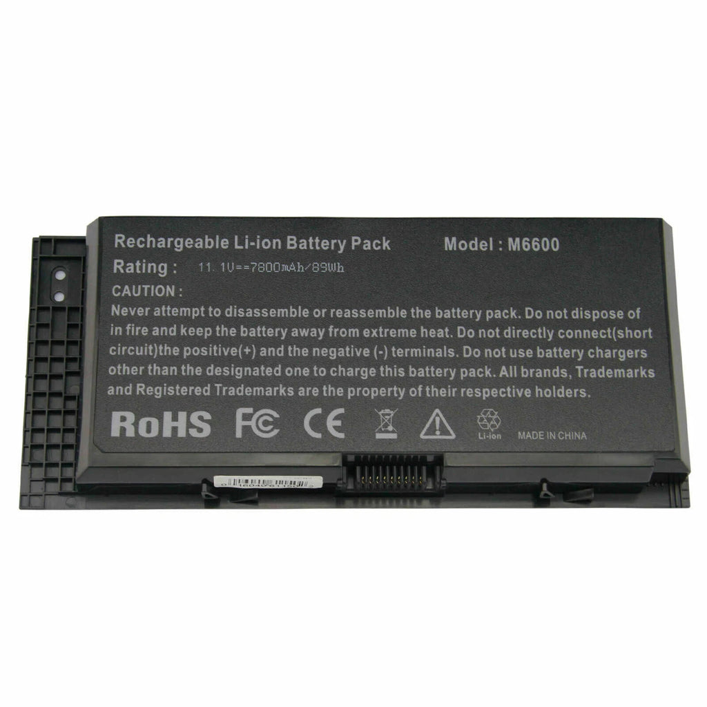 M6600 Battery for Dell Precision M4600 M4700 M4800 M6700 M6800 FV993 7800mAh