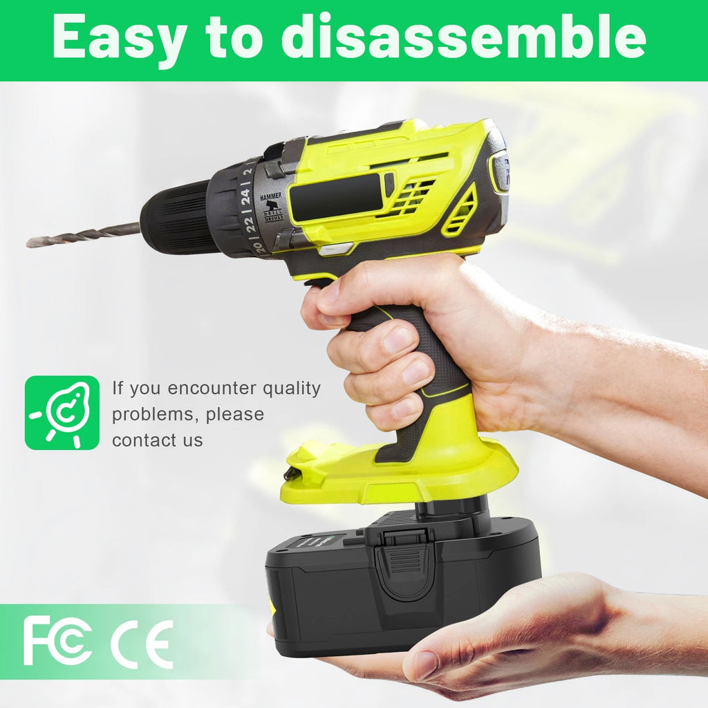 8.0Ah 18Volt Battery For RYOBI P108 18V For One+ Plus High Capacity P107 RB18L50