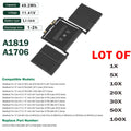 ??LOT OF Battery A1819 For Macbook Pro 13" A1706 Late2016 Mid 2017 EMC 3071 3163