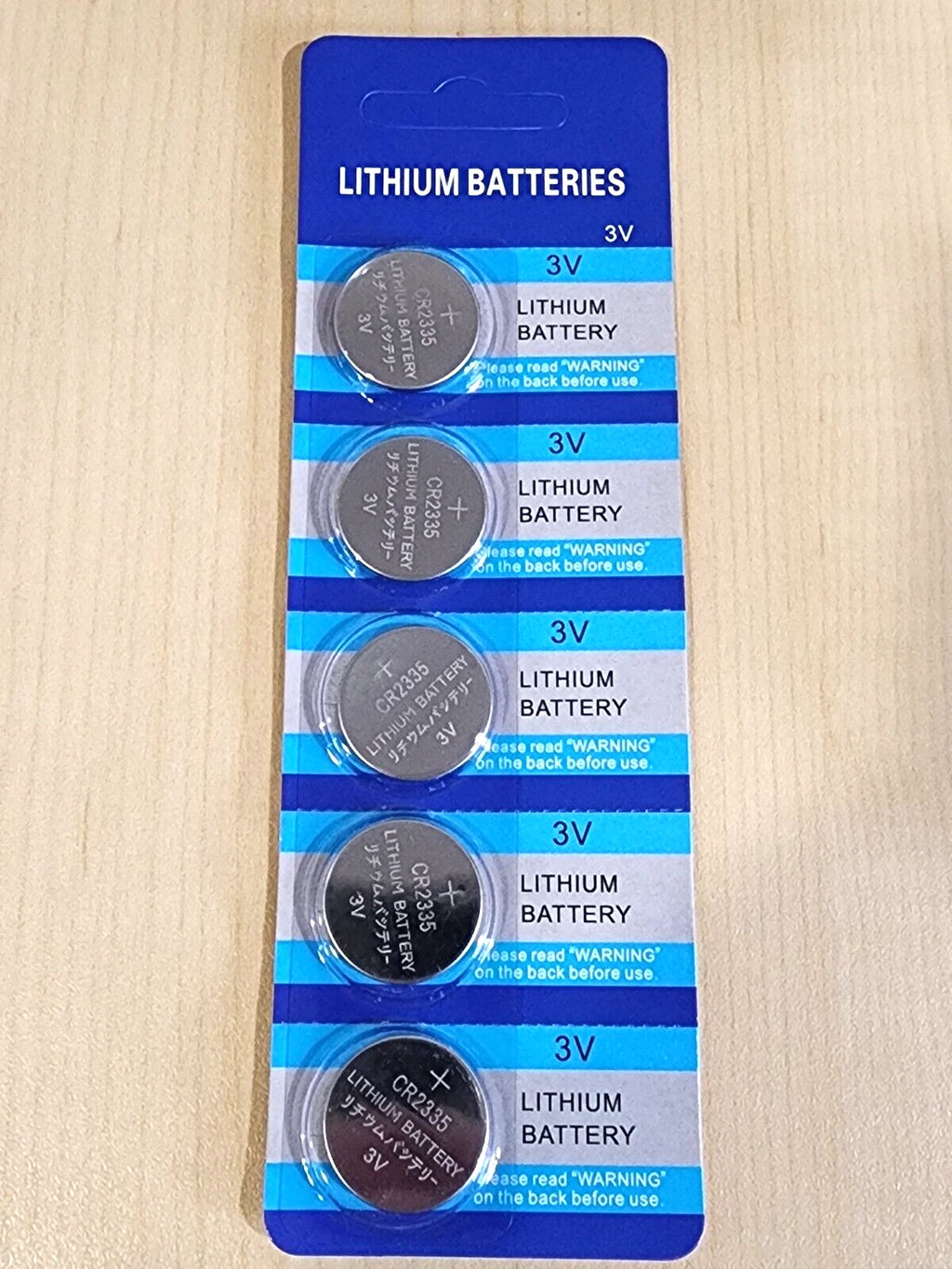 5 NEW CARDED CR2335 2335 3v LITHIUM BATTERY