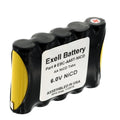 Exell 6V 1000mAh (5xAA) NiCd Custom Battery Pack w/ Tabs
