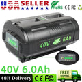 6.0Ah 40V Lithium Battery For Ryobi 40 Volt OP4050 OP40602 OP40261 OP4060 OP4030