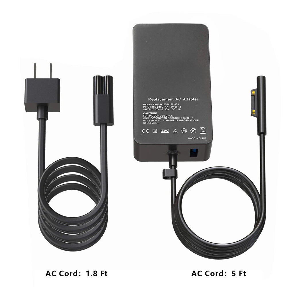 44W 6Pin AC Adapter Charger For Microsoft Surface Pro3 4 5 6 7 1796 1800 1625