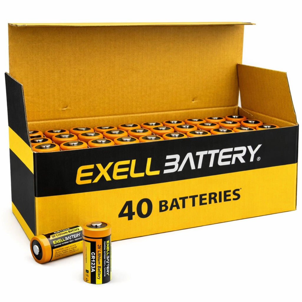 40pc 3V 1700mAh CR123A Lithium Battery Compatible With DL123A, EL123AP, SF123A