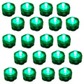 20 Pack Green Submersible Waterproof Underwater Battery LED Tea Light Wedding