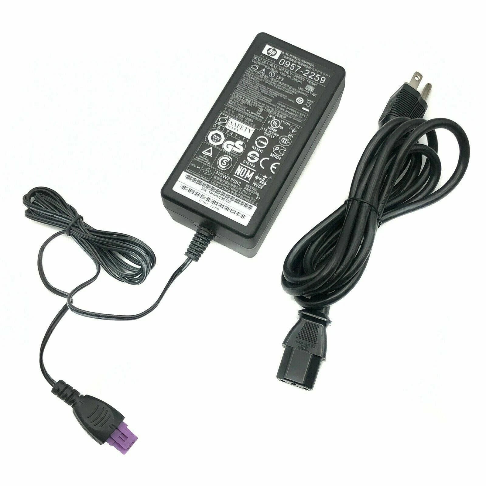 NEW Genuine HP AC/DC Power Adapter for Photosmart All-in-One C6100 C6200 Series