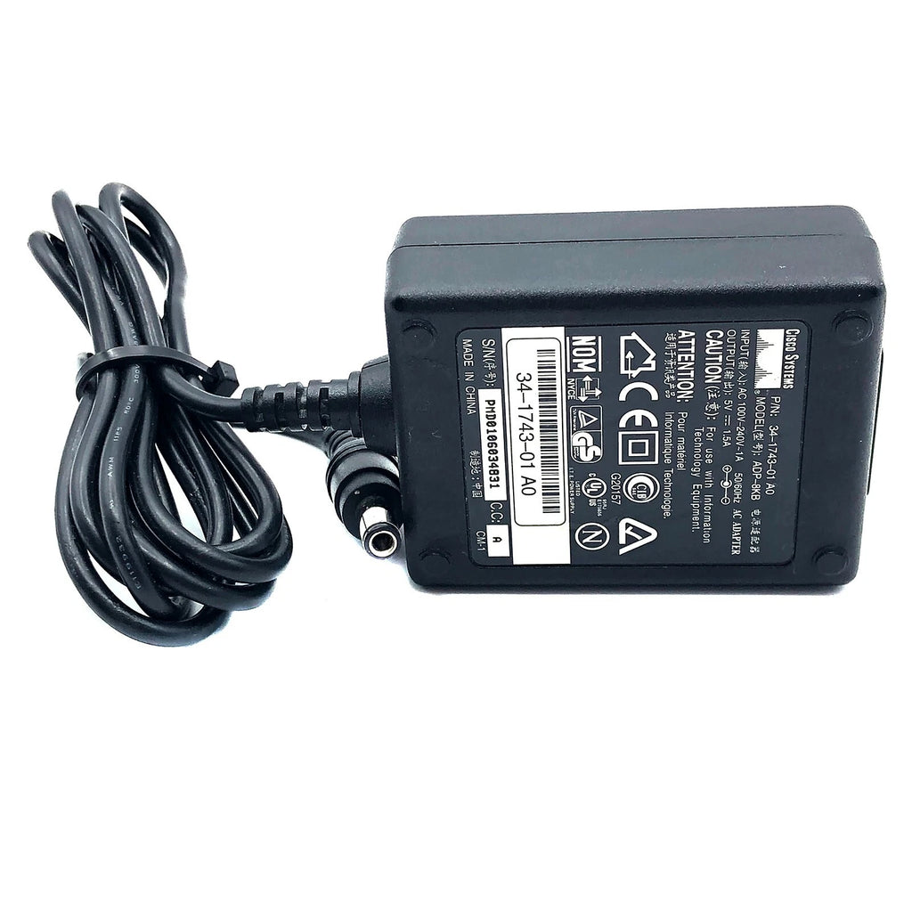 NEW Genuine Cisco AC Adapter ADP-8KB Power Supply 5V 1.5A 5.5x2.5mm
