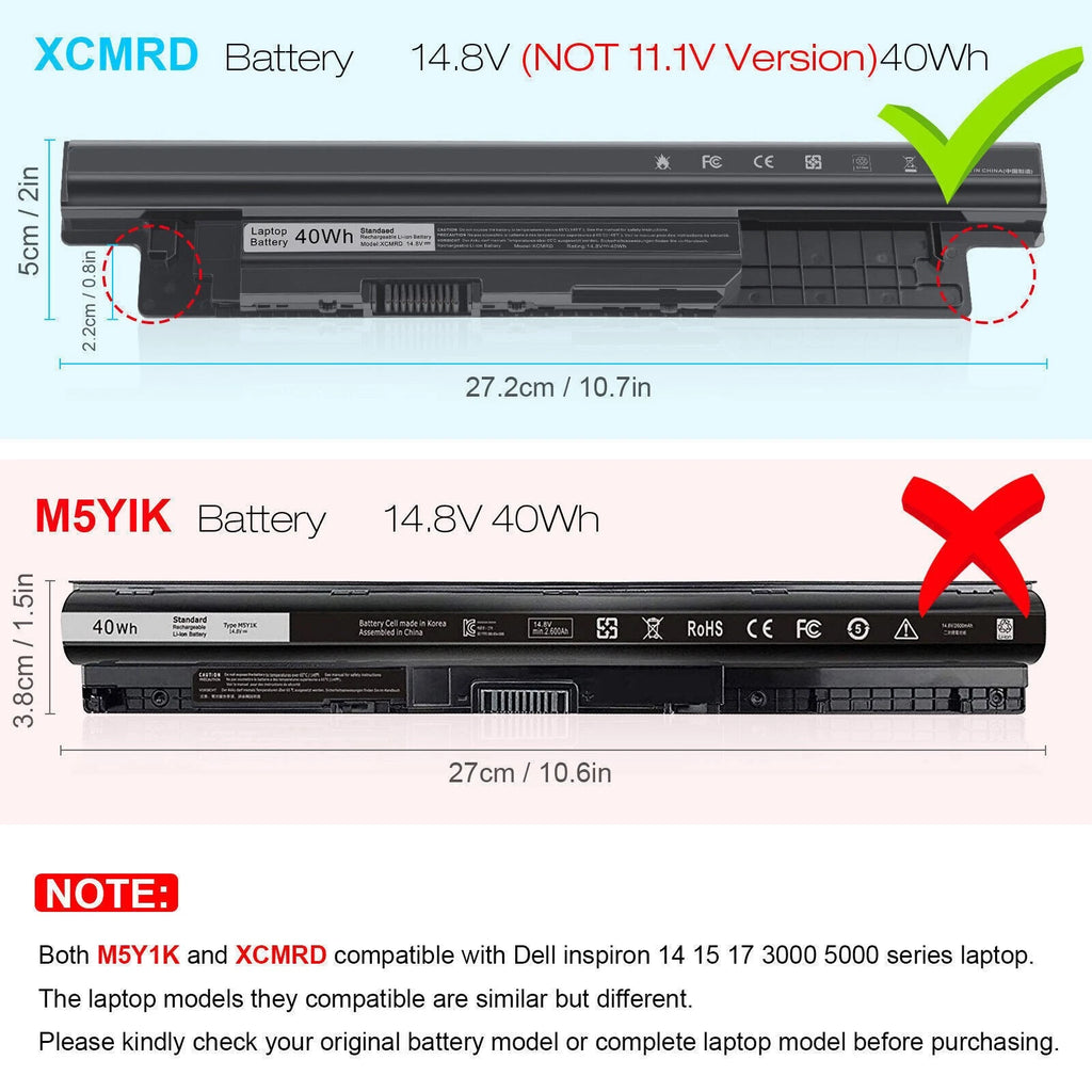 ?LOT XCMRD Battery For Dell Inspiron 15 3521 3531 3537 3541 3542 3543 5521 5537