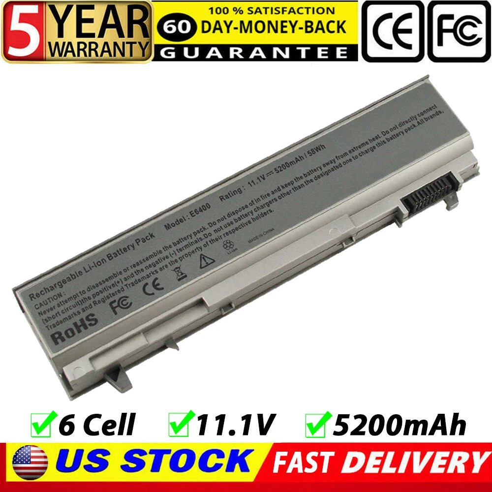 E6400 PT434 New Battery For Dell Latitude E6410 E6500 E6510 PT435/PT436/PT437 PC
