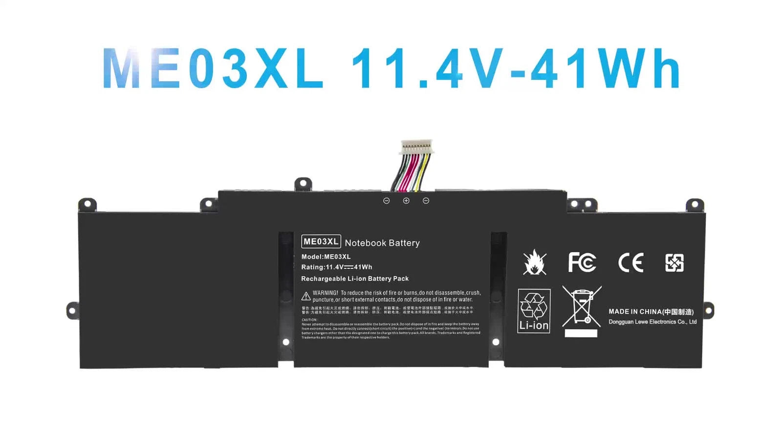 ME03XL Battery for HP Stream 11-d010nr 11-d010wm ME03 787521-005 787089-421 41Wh
