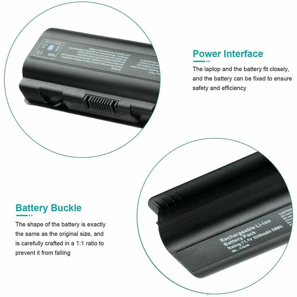 For HP G60-458DX Compaq Presario CQ60-615DX CQ60-211DX CQ60-210US CQ61 Battery