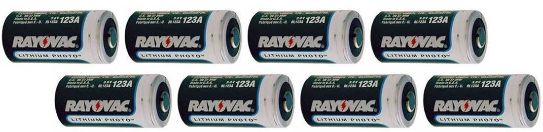 CR123A cr123a Lithium Batteries 8 pack bulk new !!