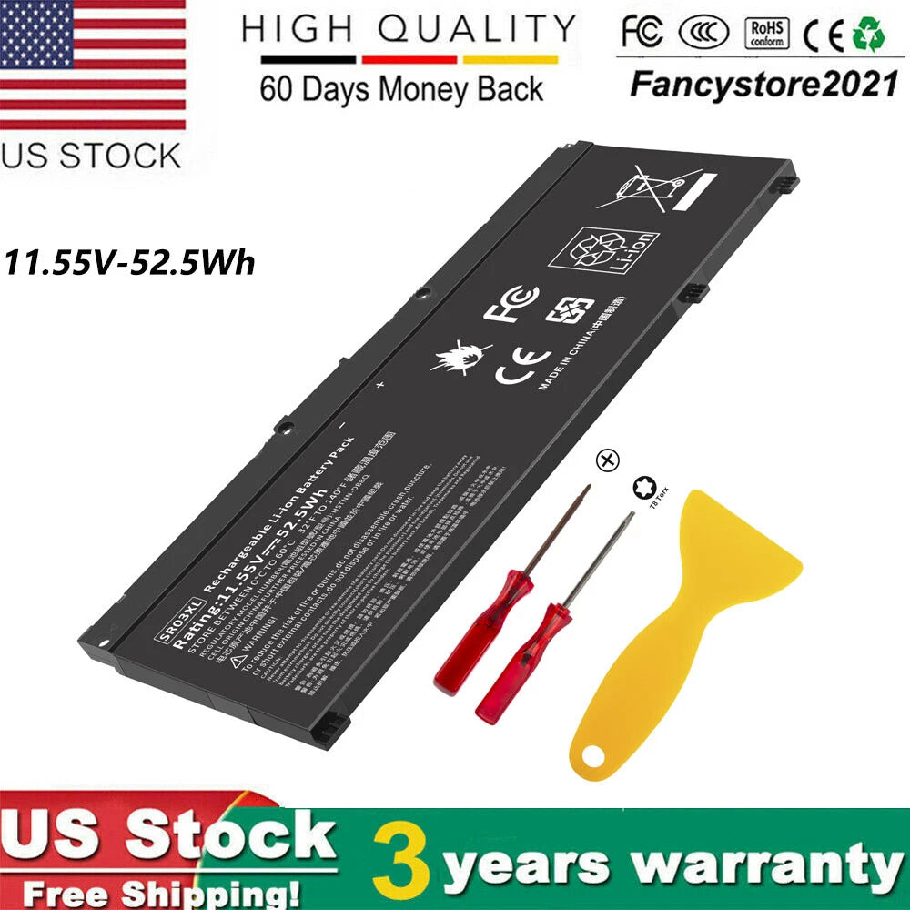 SR03XL Laptop Battery for HP Pavilion 15-CX 15-cx0020nr L08855-855 HSTNN-IB8L PC