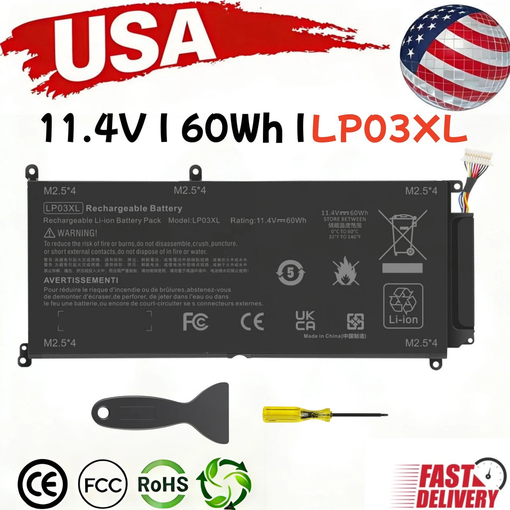 ?LP03XL Battery For HP Envy M6 14-j104TX TPN-C122 807417-005 805094-005 60Wh