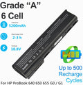 CA06 Battery for HP ProBook 640 645 650 655 G0 G1 718755-001 718756-001