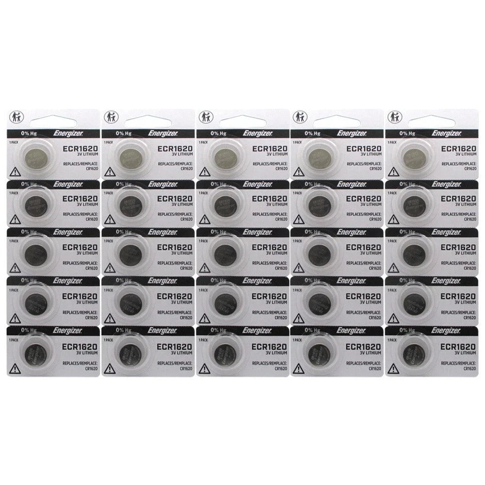 50 x CR 1620 Energizer battery Lithium 3V CR1620 Original New Batteries