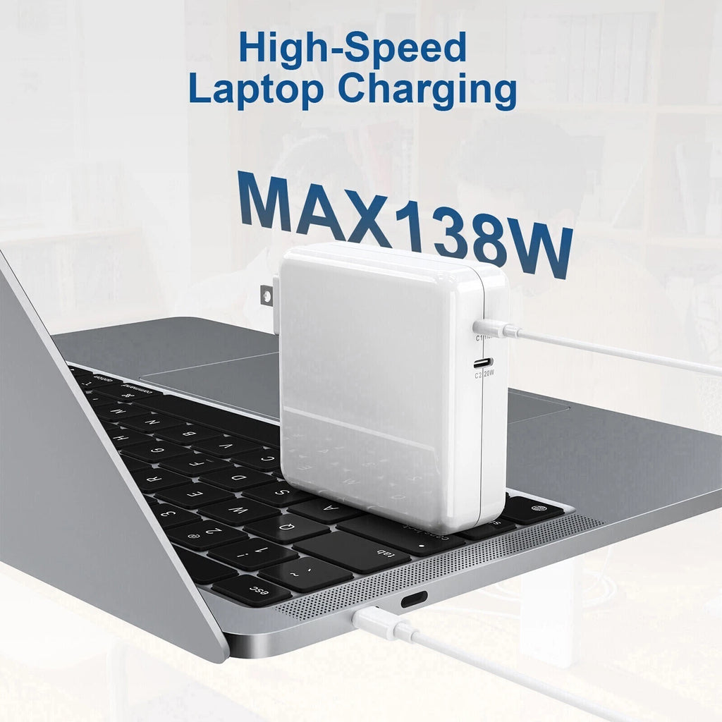 140W Type C USB-C to M3 Travel Power Adapter for Apple MacBook A1385 USB iPhone