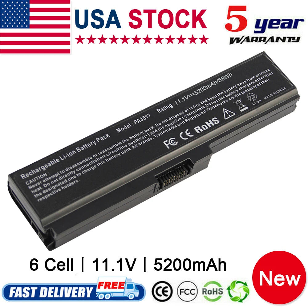 For Toshiba Satellite PA3817U-1BRS PABAS228 A665 C655 L655 L735 L755 PC Battery