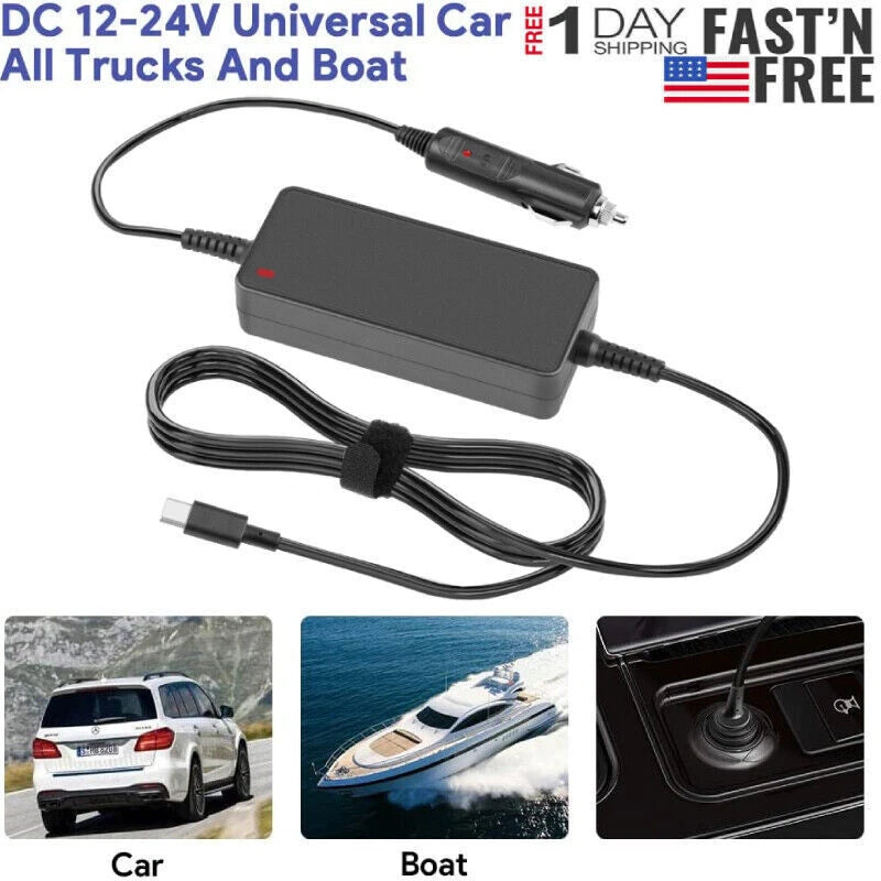 USB-C Type C Laptop 65W Charger Car Travel Charger Power Adapter Universal PD3.0