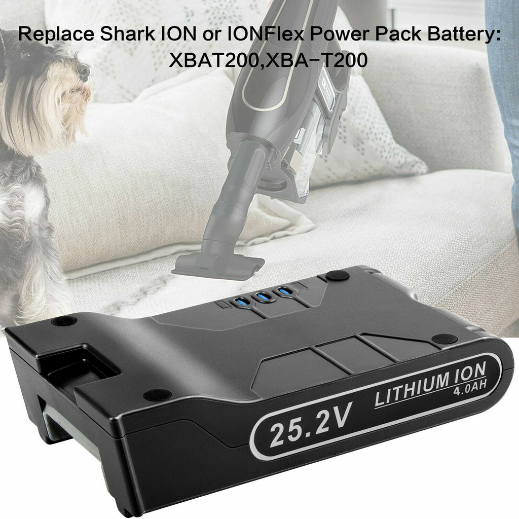 2X 4Ah Li-ion XBAT200 Battery For Shark Cordless Vacuums IF Series IF200 25.2V