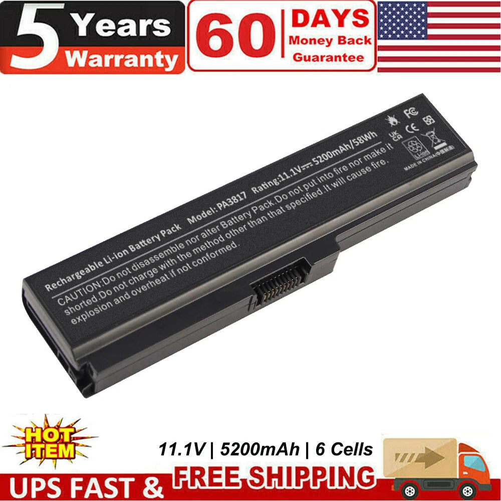 PA3819U-1BRS Battery for Toshiba Satellite P770 P755 L655 L655D L650 L675D PC