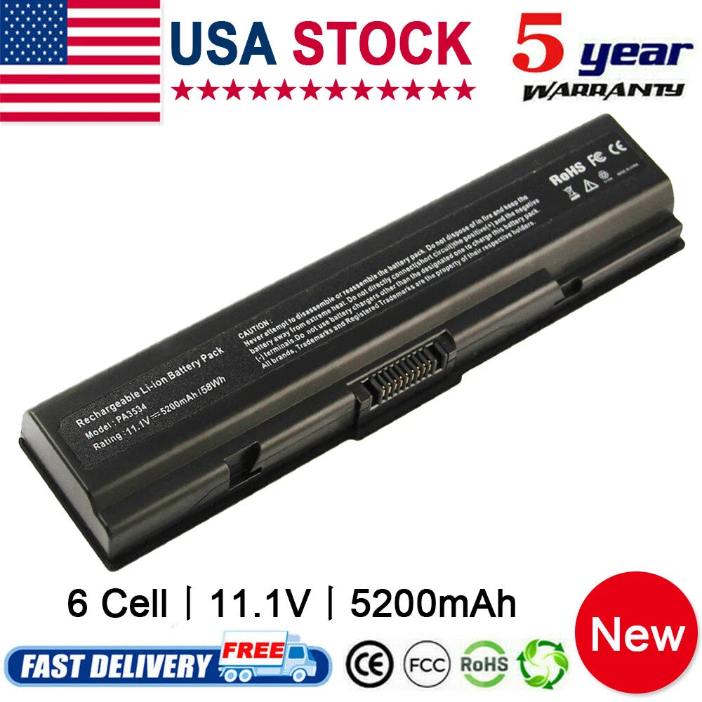 Battery For Toshiba Satellite A205-S5000 A505-S6960 A205-S5814 L505D-S5983 A300