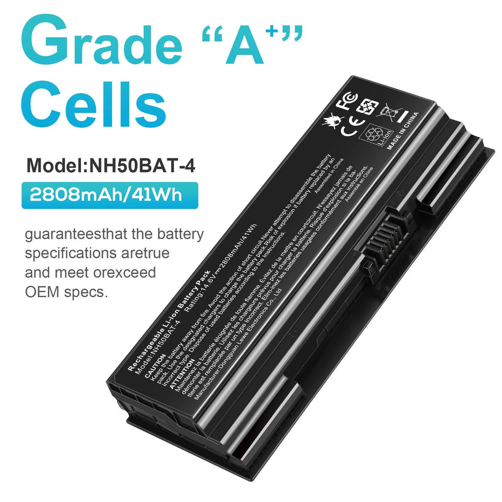 NH50BAT-4 Battery For Clevo 6-87-NH50S-41C00 NH50RH NH55EDQ NH58EDQ NH70 NH70RAQ