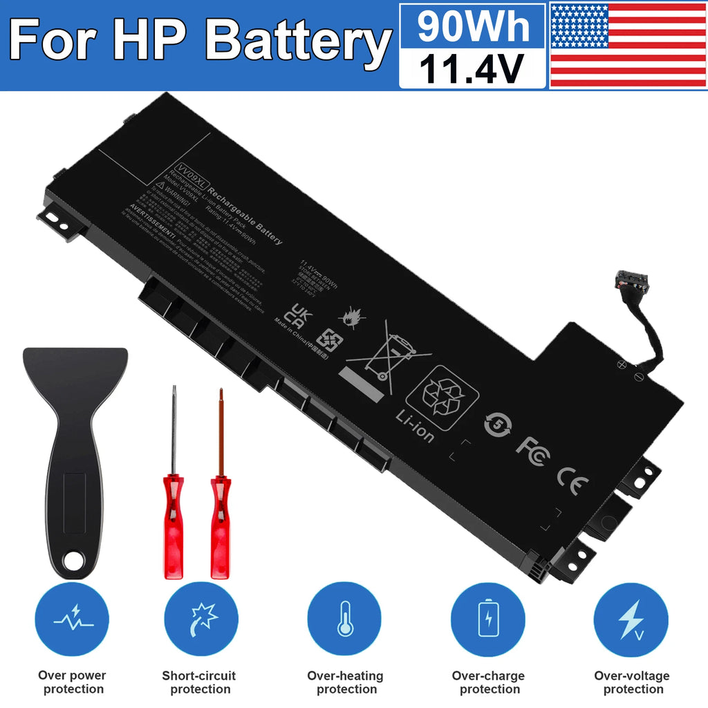 90Wh Battery for HP ZBook 15 G3 G4 Series HSTNN-DB7D/-C87C VV09XL VV09090XL US