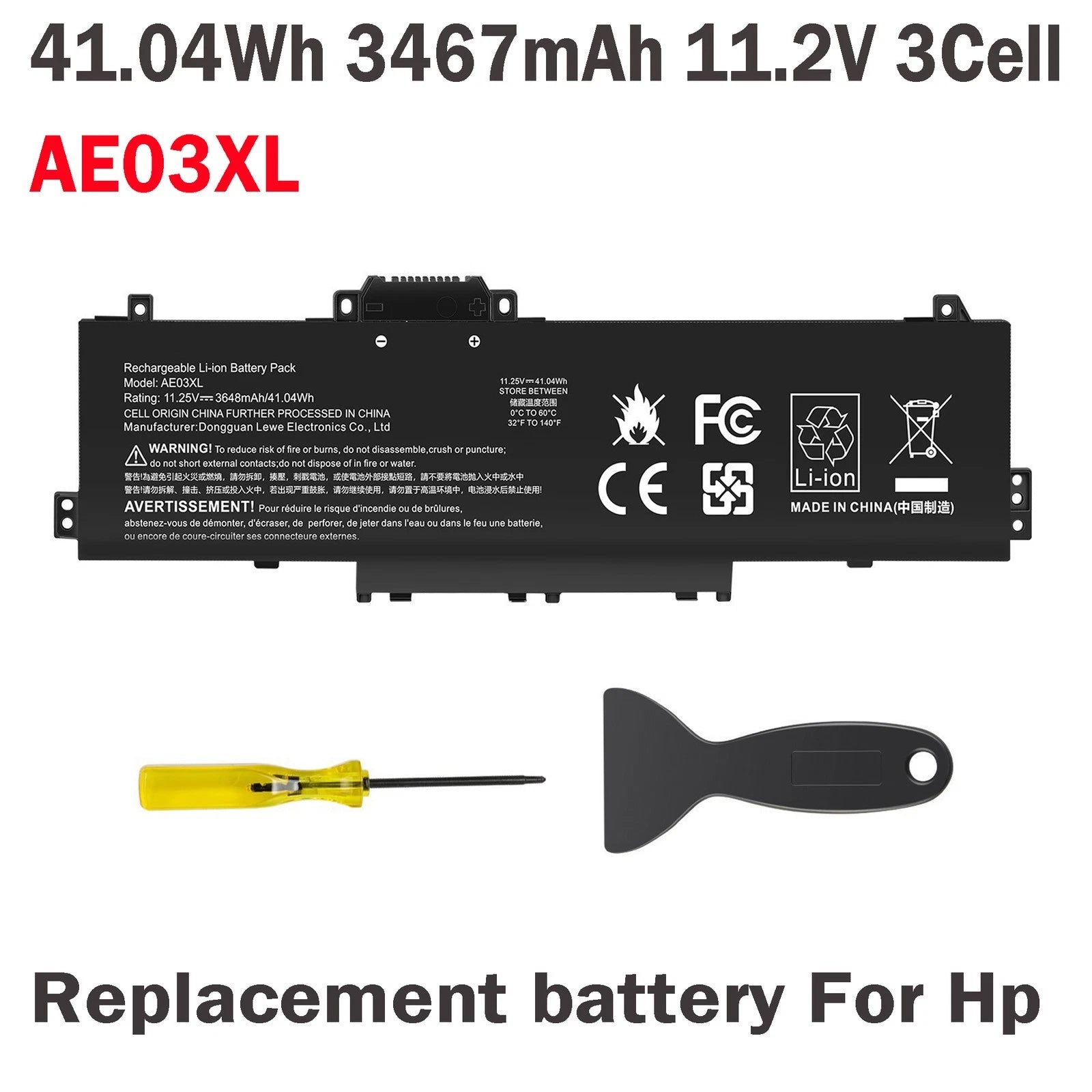 ??Replace AE03XL Battery For HP 240 250 255 G10 14-EP 14-EE N21969-005 TPN-DB1N