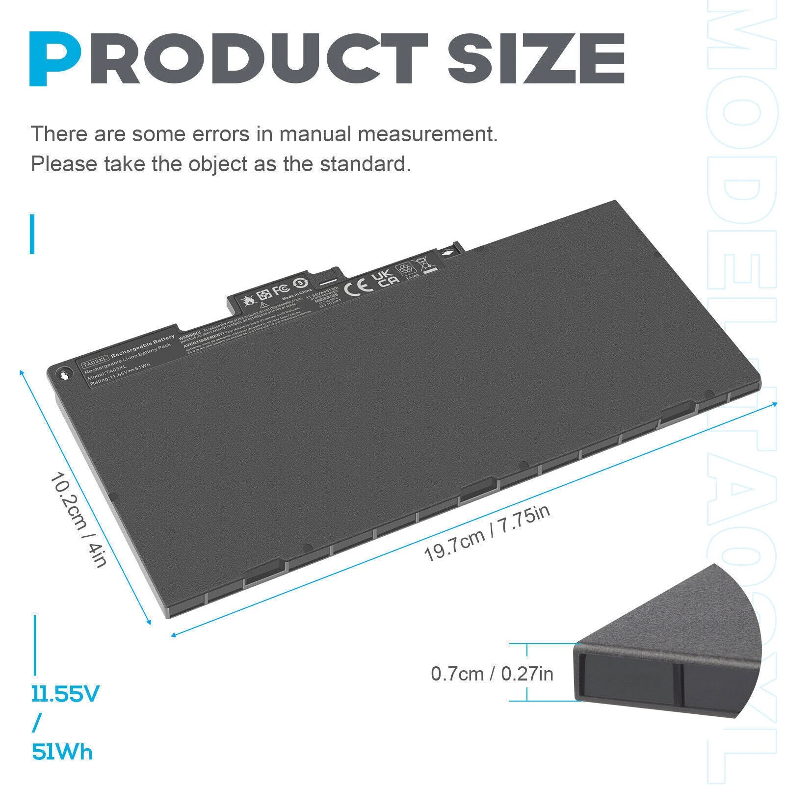 TA03XL Battery For HP EliteBook 755 840 848 850 G4 ZBook 14u 15u G4 Series