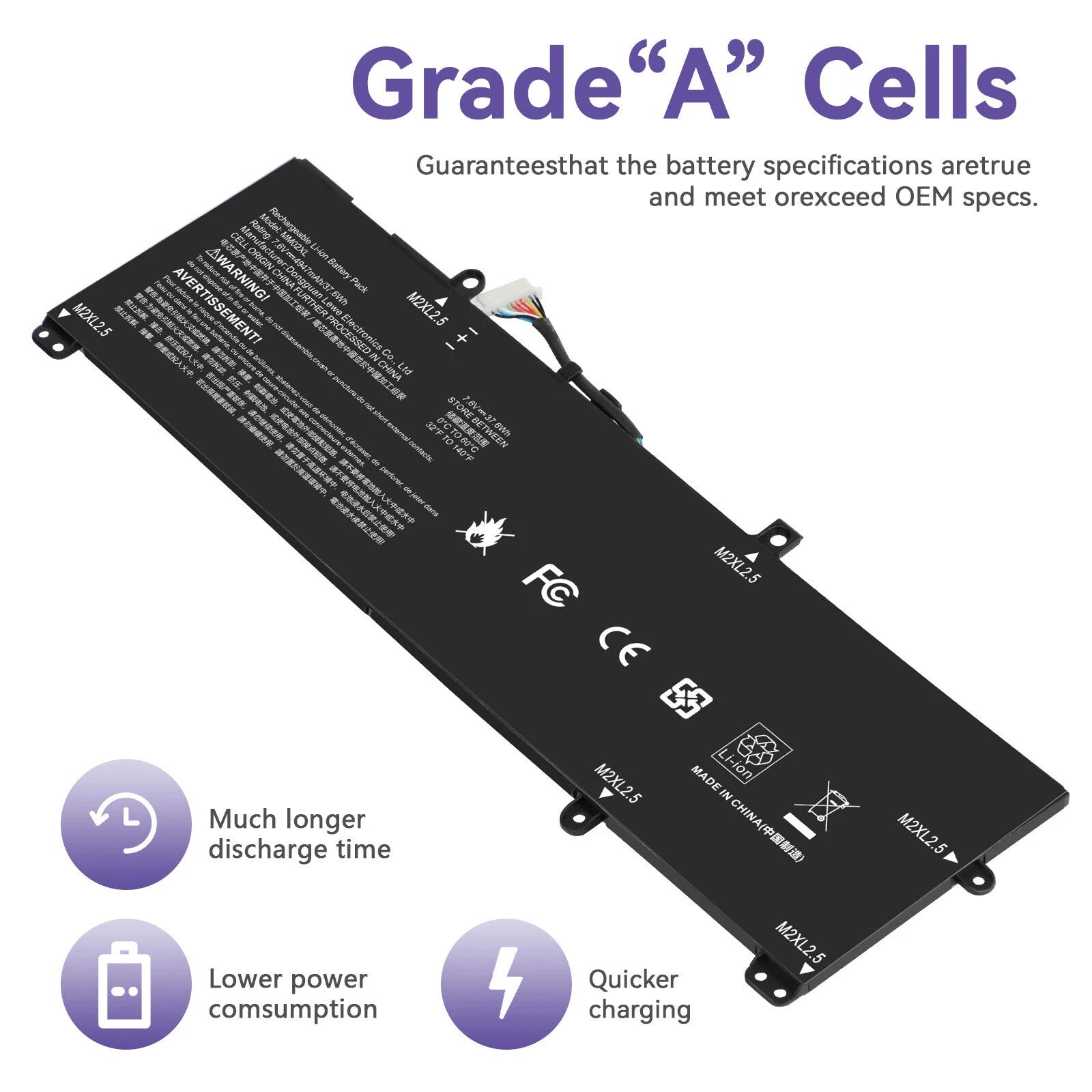 ?MM02XL Battery for HP Pavilion 13-AN0010NR 13-AN0012TU Series HSTNN-DB8U/IB8Q