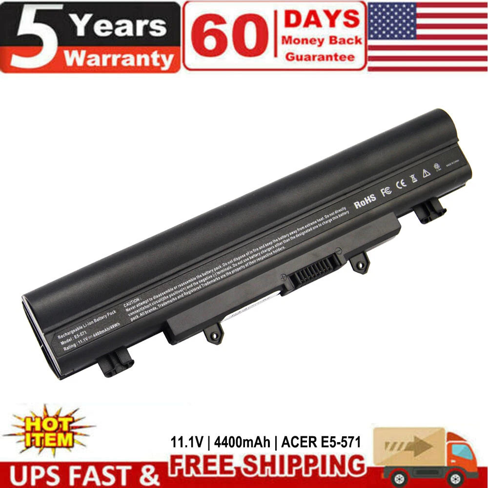 4400mAh AL14A32 Replacement Battery for Acer Aspire E1/E5/E14/E15 Aspire V3/V5
