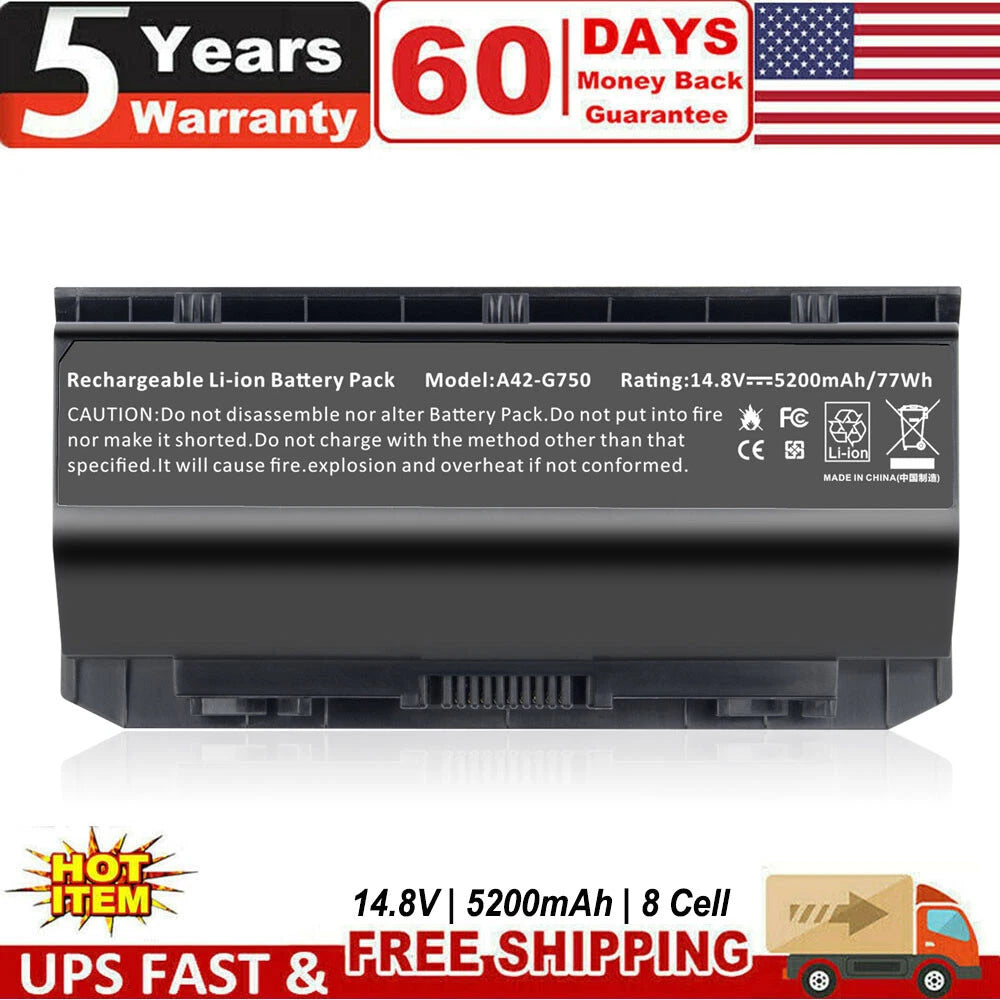 ?Battery for Asus A42-G750 G750 G750J G750JH G750JM G750JS G750JW G750JX G750JZ