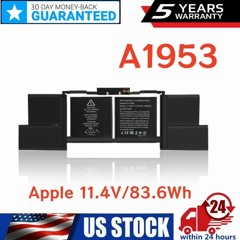 A1953 A1990 Battery for Apple MacBook Pro 15" A1990 Mid 2018 2019 EMC 3215 3359