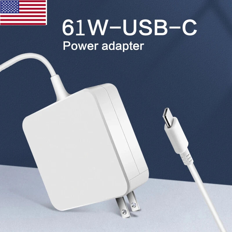61W Type C USB-C Power Adapter Charger for Apple MacBook Air 13" A1708 2016-2020