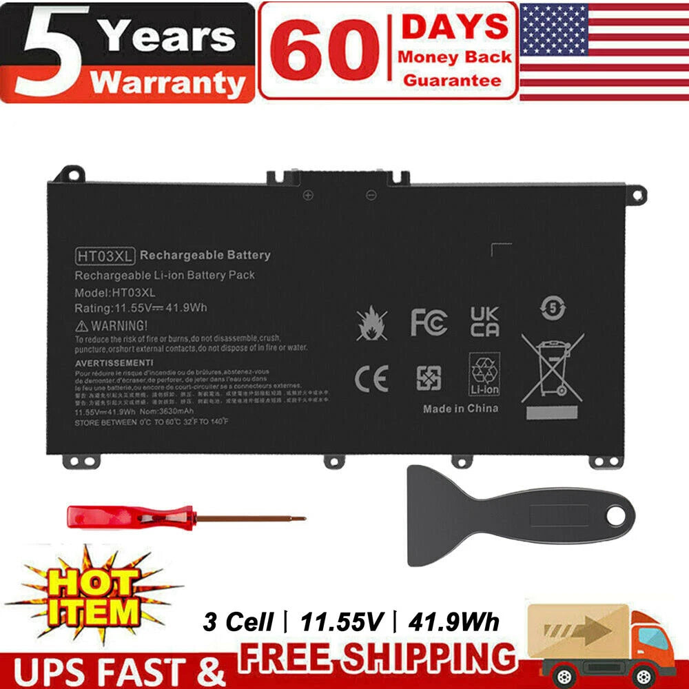 HT03XL Laptop Battery for HP Pavilion L11421-2C2 L11119-855 15-CS 15-DA New