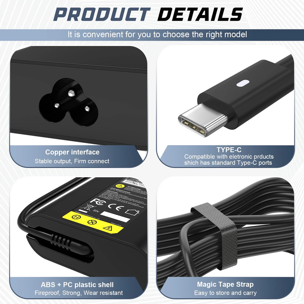130W Type-C USB-C AC Adapter Charger For Dell XPS 15 2-in-1 9575 Precision 5530
