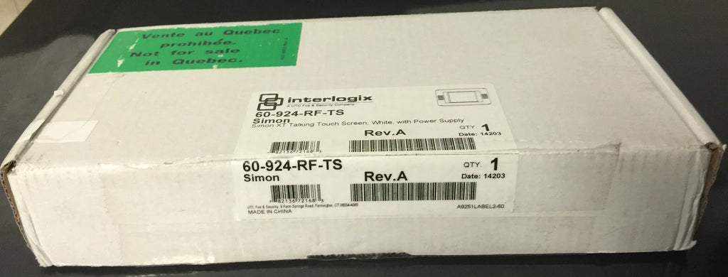 Brand New GE Interlogix 60-924-RF-TS Simon XT 2-Way Talking Touch Screen Battery