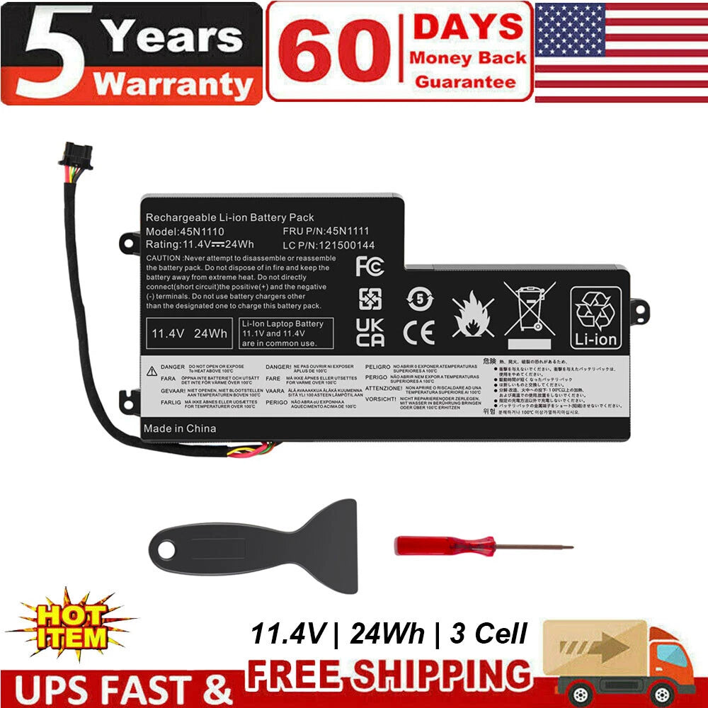 Laptop Battery For Lenovo ThinkPad T440 T450 T450S T460 X240 X250 X260 45N1773