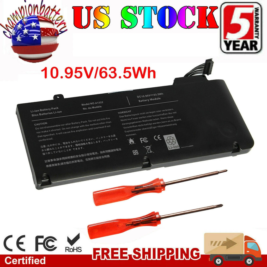 A1322 Battery For Apple Macbook Pro 13" A1278 Mid 2009/2010/2011/2012 Quality