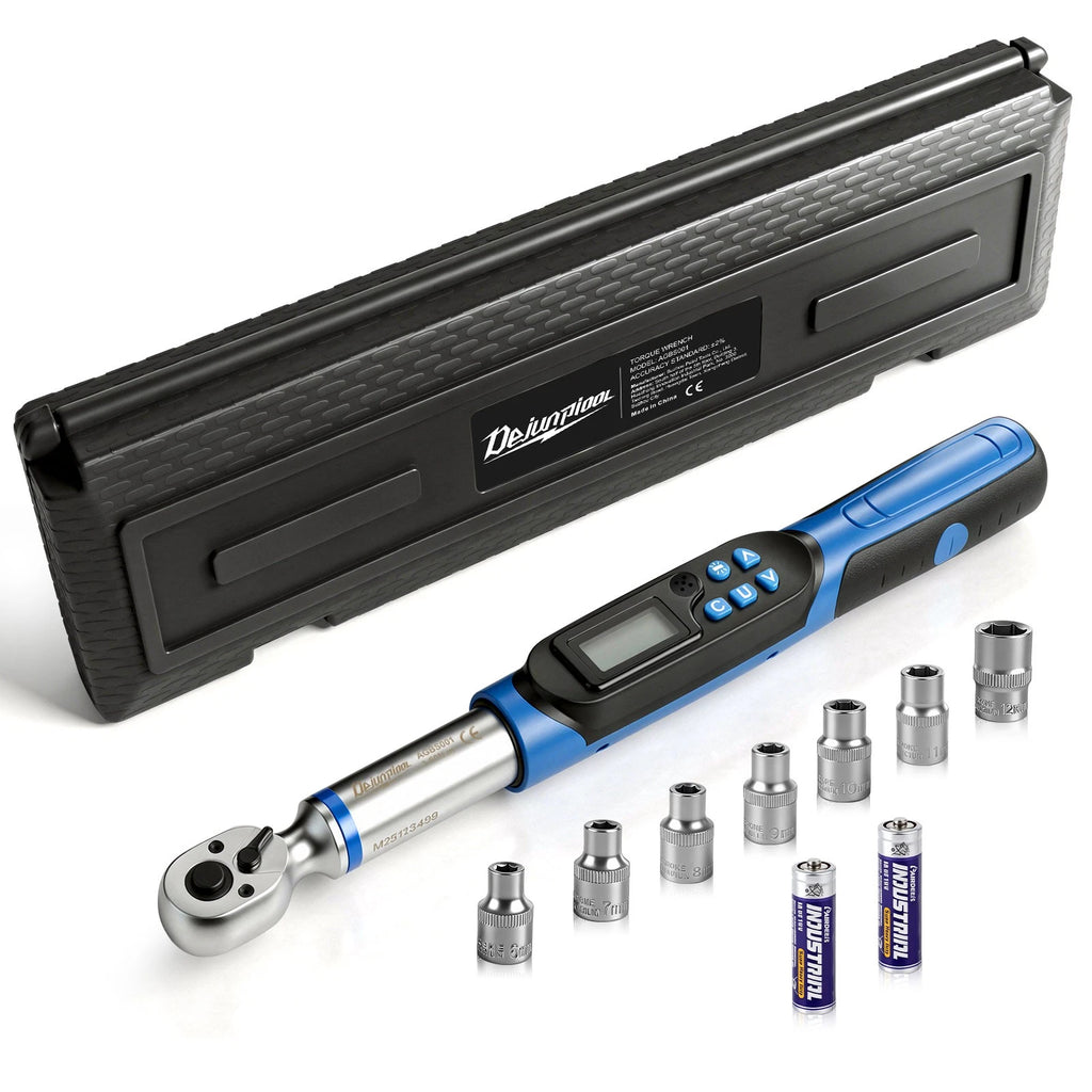 ??3/8" Digital Torque Wrench 3-60NM 2.21-44.28 FT.LB+7Sockets &2*Battery 2026NEW