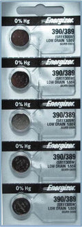 4 x 5 Total of 20 Energizer 390 389 Silver Oxide 1.55V Batteries