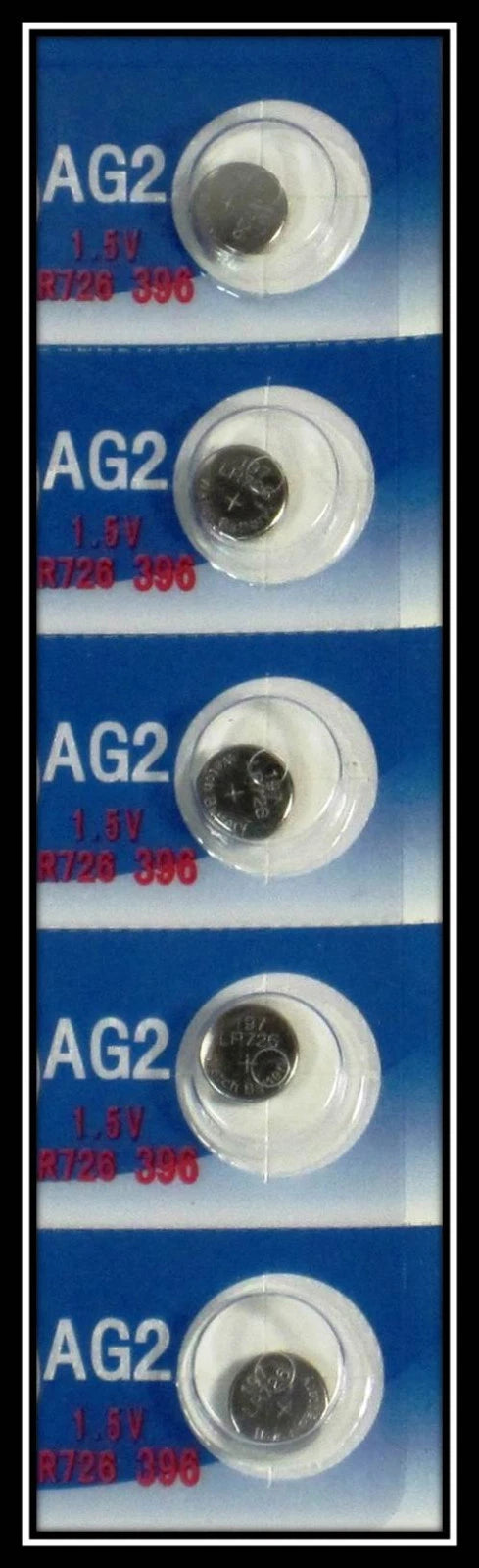 5 AG2 396 LR726 SR59 1.5V Alkaline Button Cell Watch Battery Ships From USA