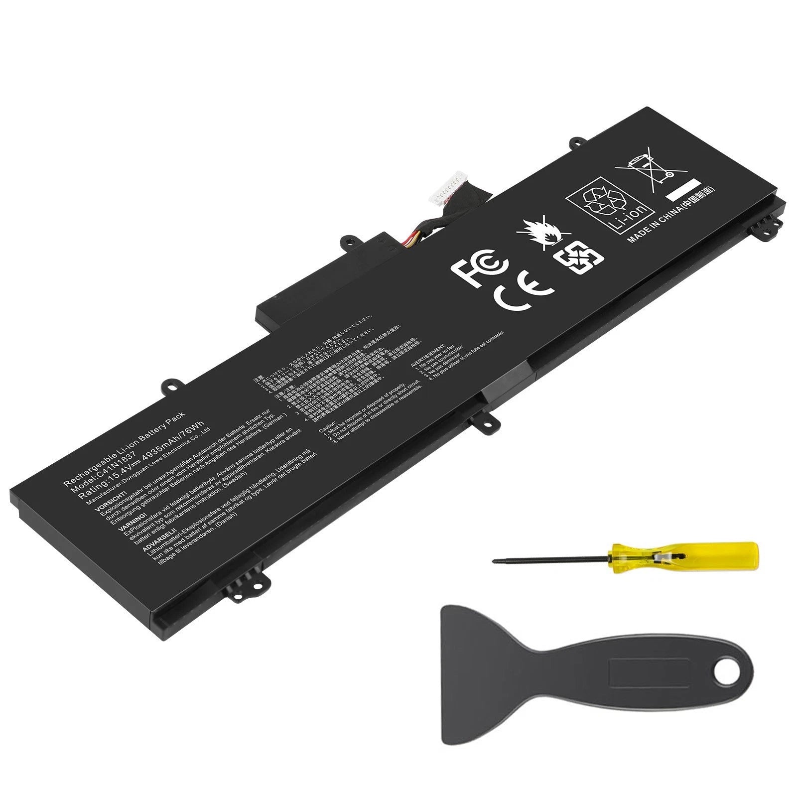 ?C41N1837 Battery For ASUS ROG Zephyrus GU502G GU502GV GA502DU GX502GV FX516PR