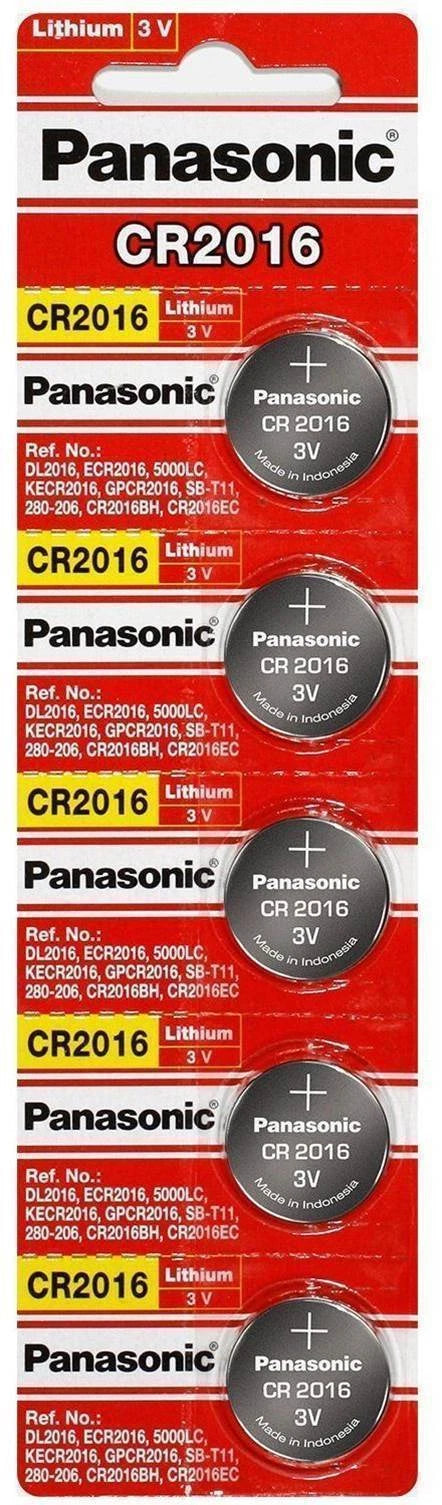 100 x PANASONIC CR2016 CR2016 ECR2016 LITHIUM COIN CELL Button Battery Exp 2025