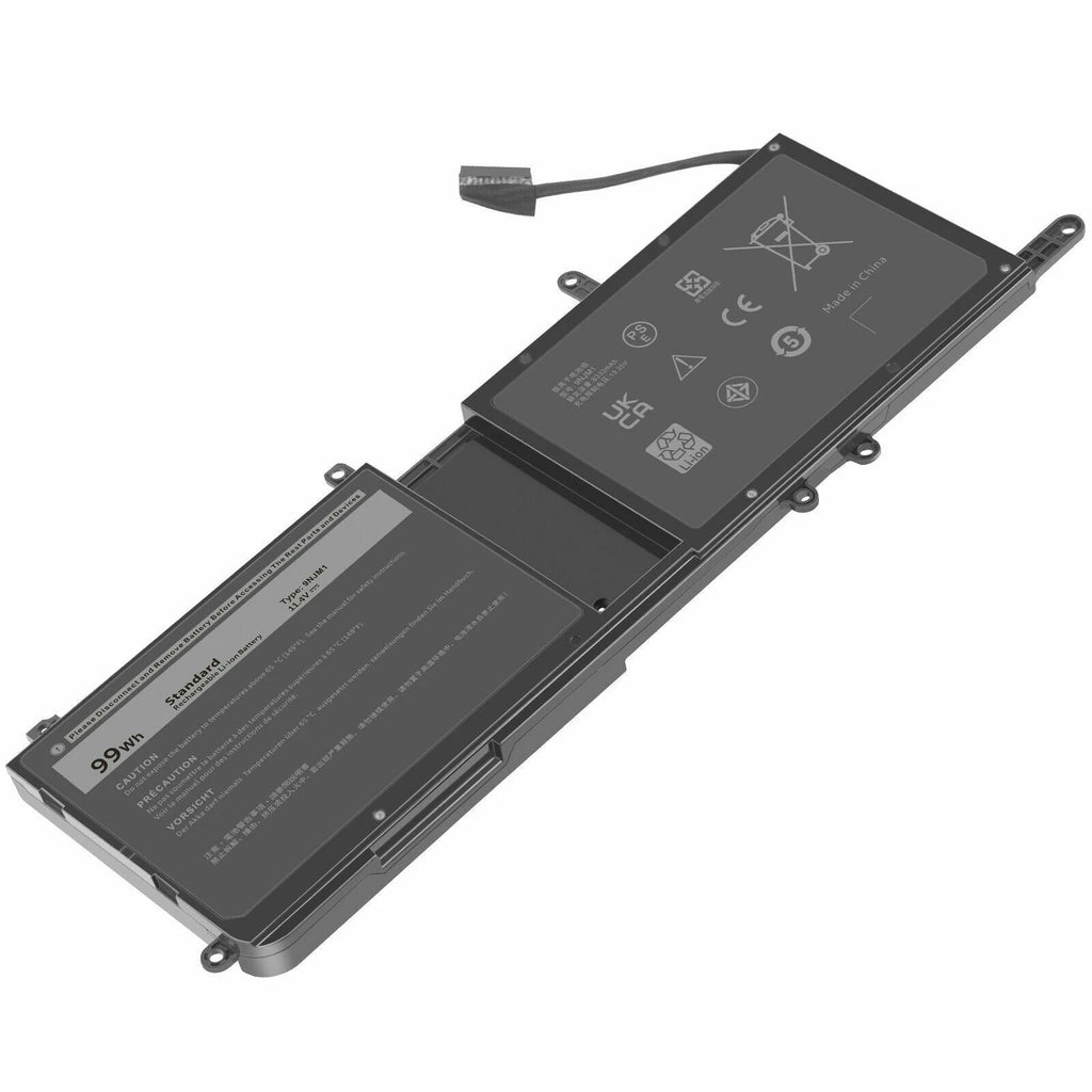9NJM1 MG2YH Battery for Dell Alienware 15 17 R3 R4 R5 09NJM1 HF250 0546FF 99Wh