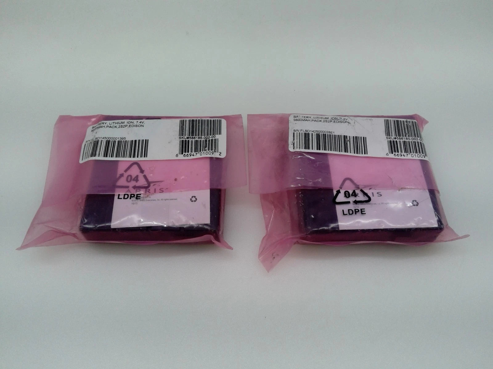 New Lot of 2 ARRIS 7.4V 5600mAh Lithium-ion Li-ION Backup Battery 586185-002-00